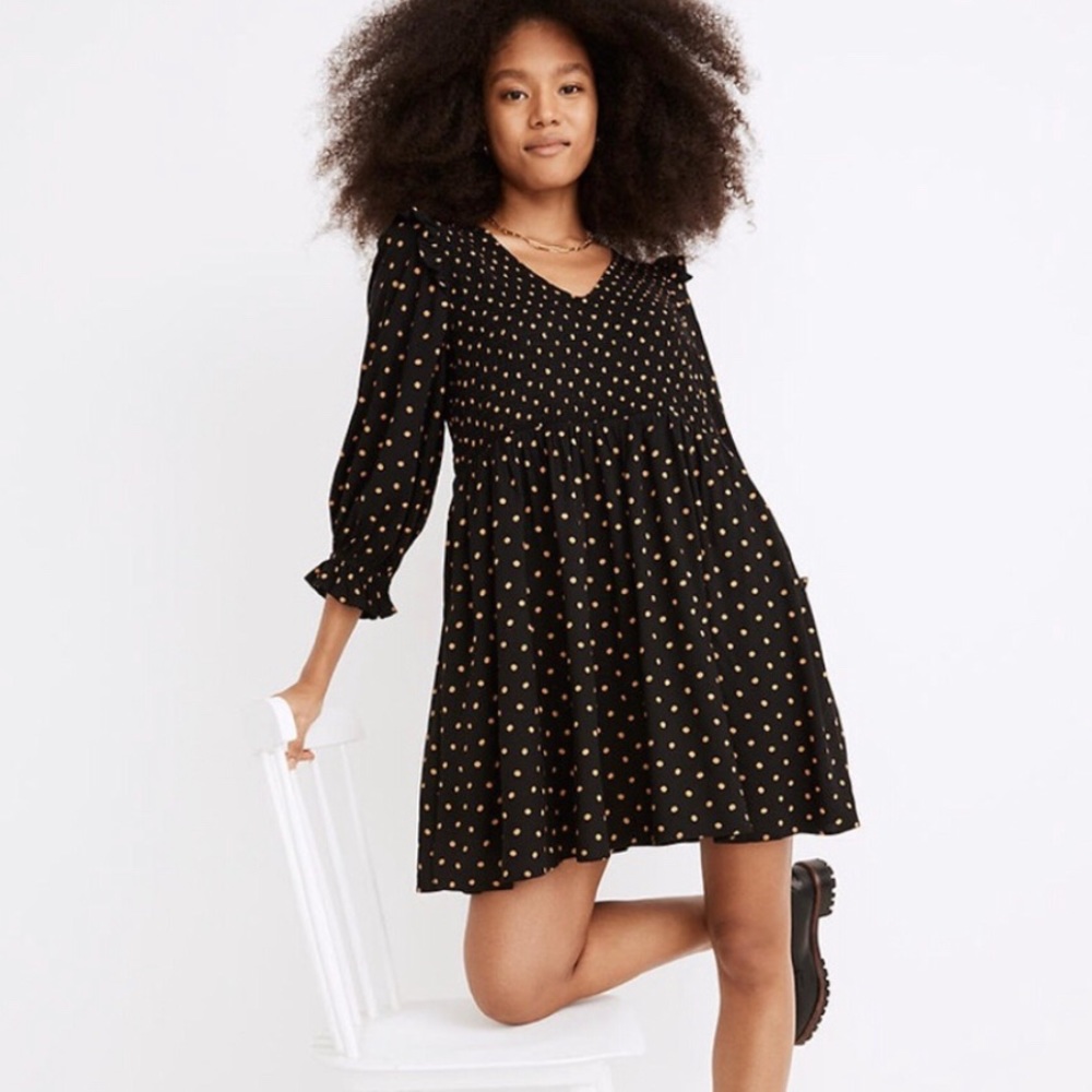 Madewell Lucie V-Neck Dress